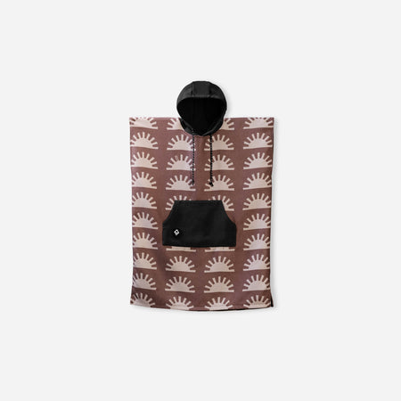 Kids Changing Poncho: Sunshine Burgundy - Nomadix