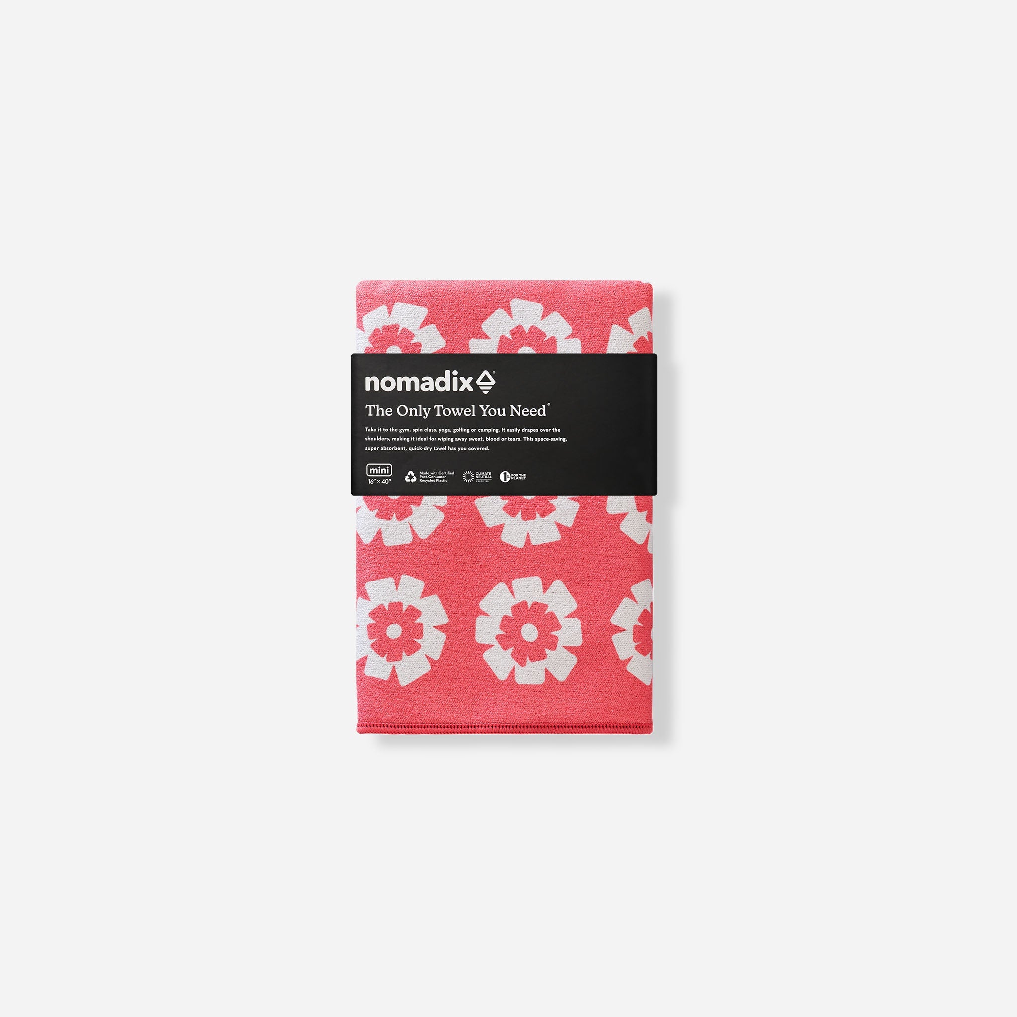 Mini Towel: Fresh Flowers Coral - Nomadix