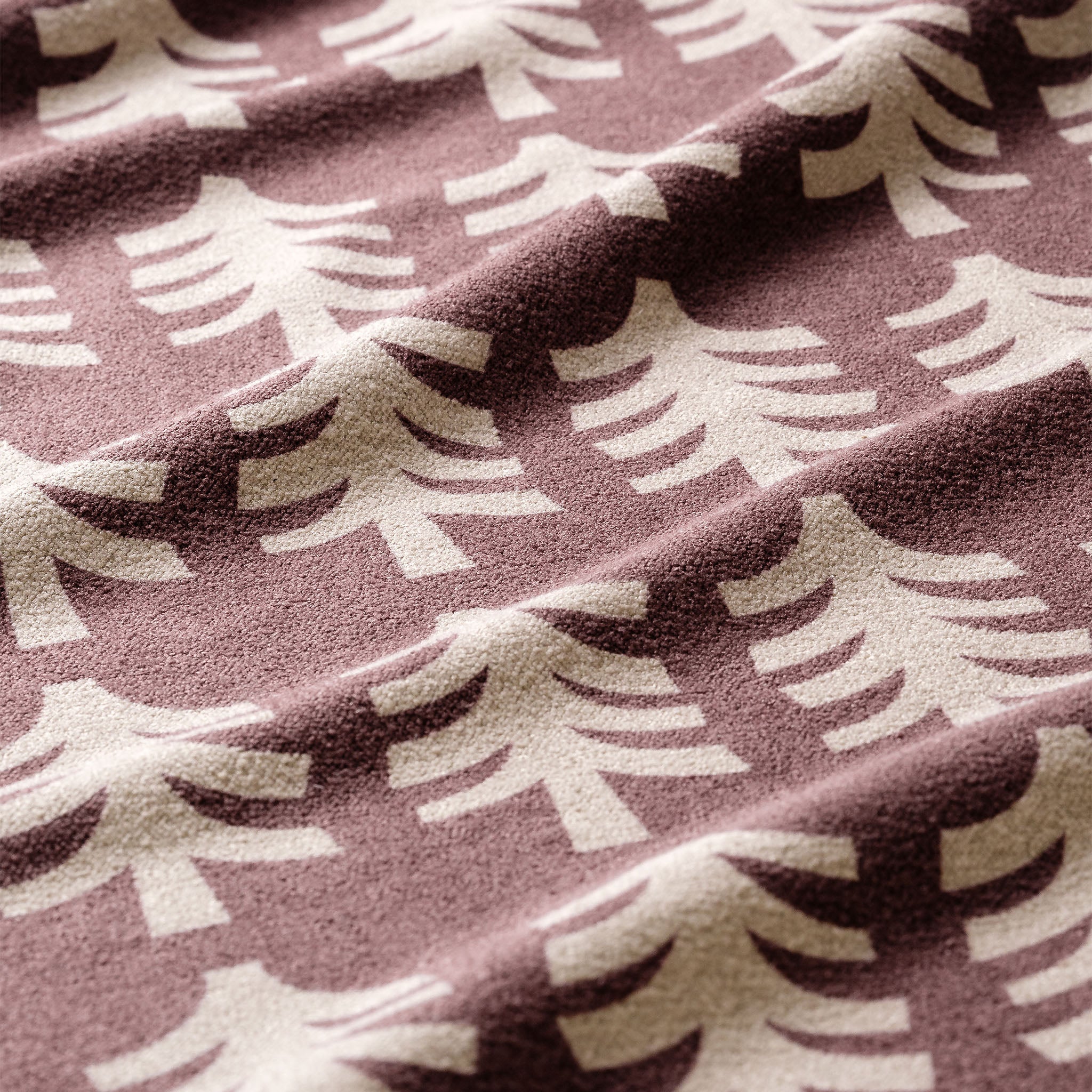 Mini Towel: Fresh Pines Burgundy Beige - Nomadix
