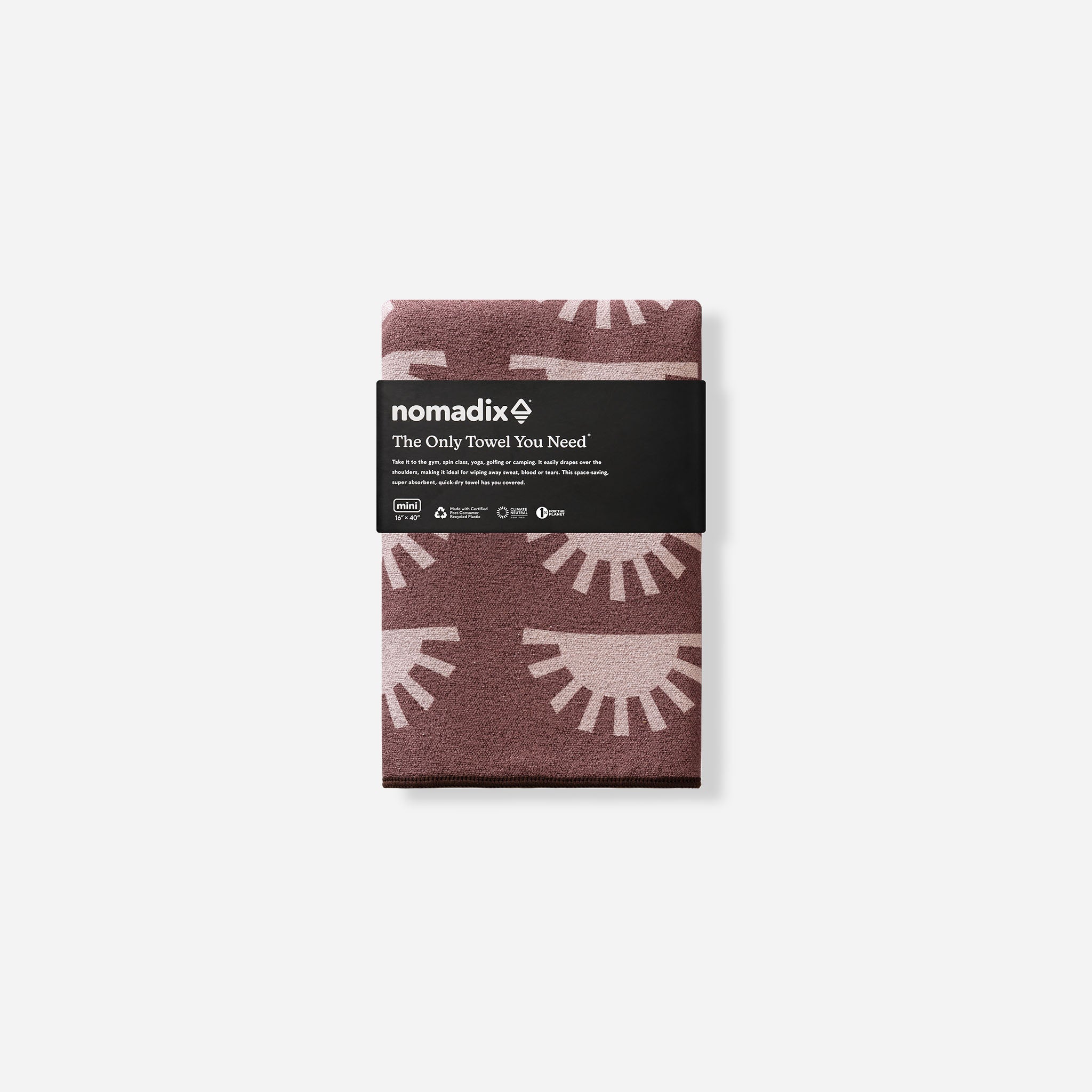 Mini Towel: Sunshine Burgundy - Nomadix