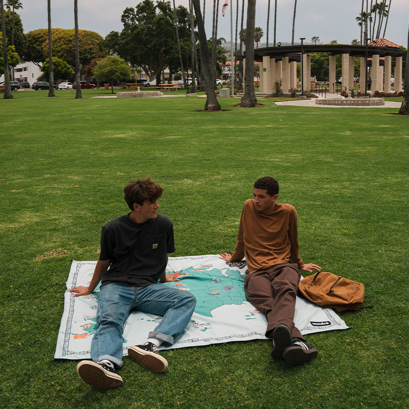 Festival Blanket: National Parks and Monuments Map – Nomadix