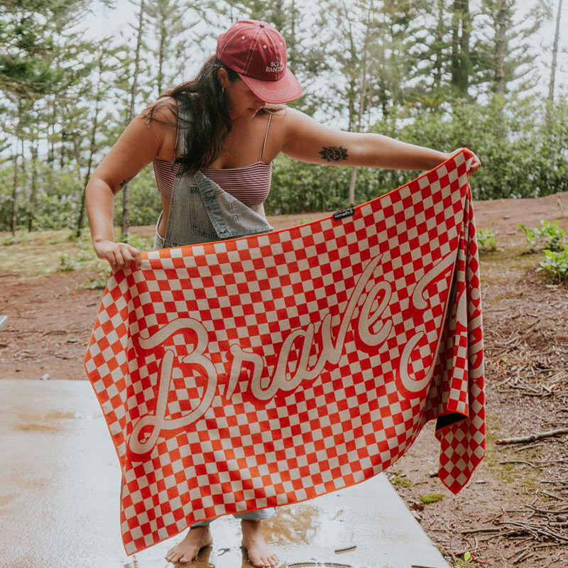 Original Towel: Brave Trails Checkers