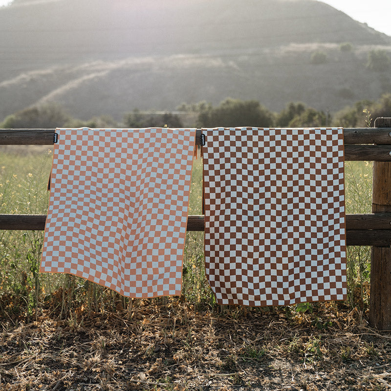 Original Towel: Check Apricot – Nomadix