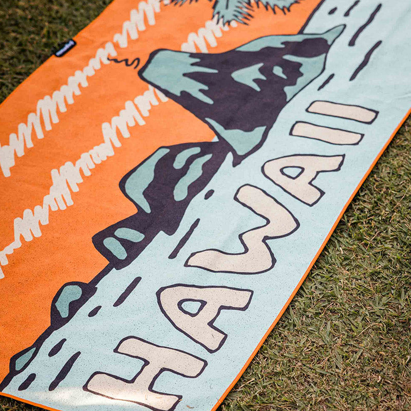 Aqua Blue Towel for Beach, Yoga, & Travel | Nomadix