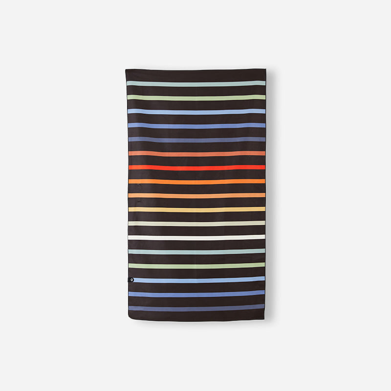 Pinstripes Multi Ultralight Towel  Rainbow Striped Pack Towel – Nomadix