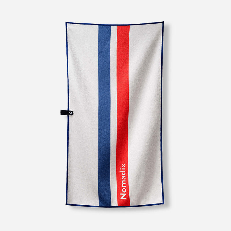 Fitness Towel: Rally White Red and Blue