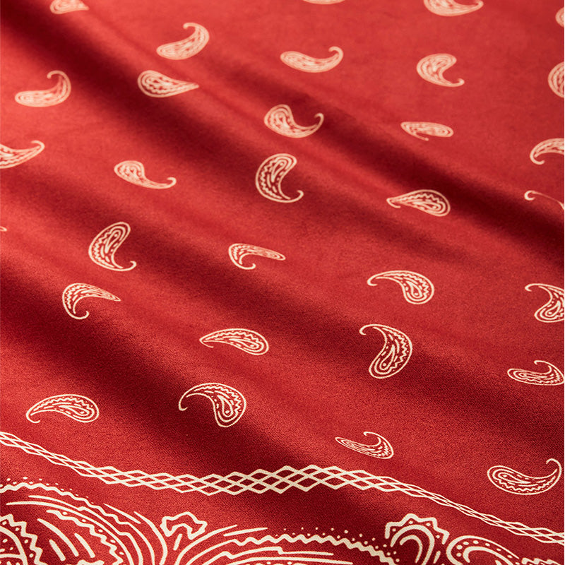 Bandana Towel: Paisley Red