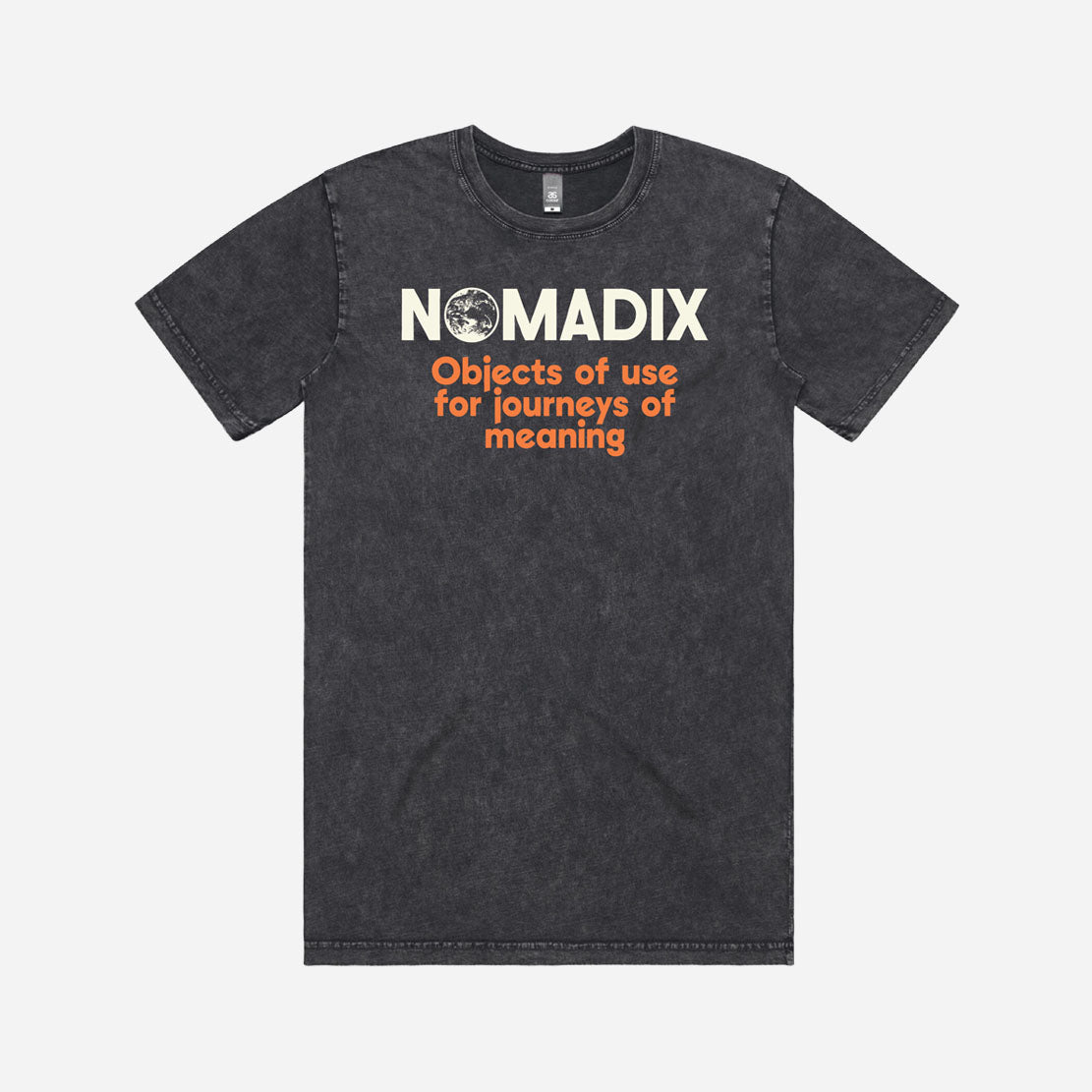 Men's Tee Shirt: Journeys Washed Black