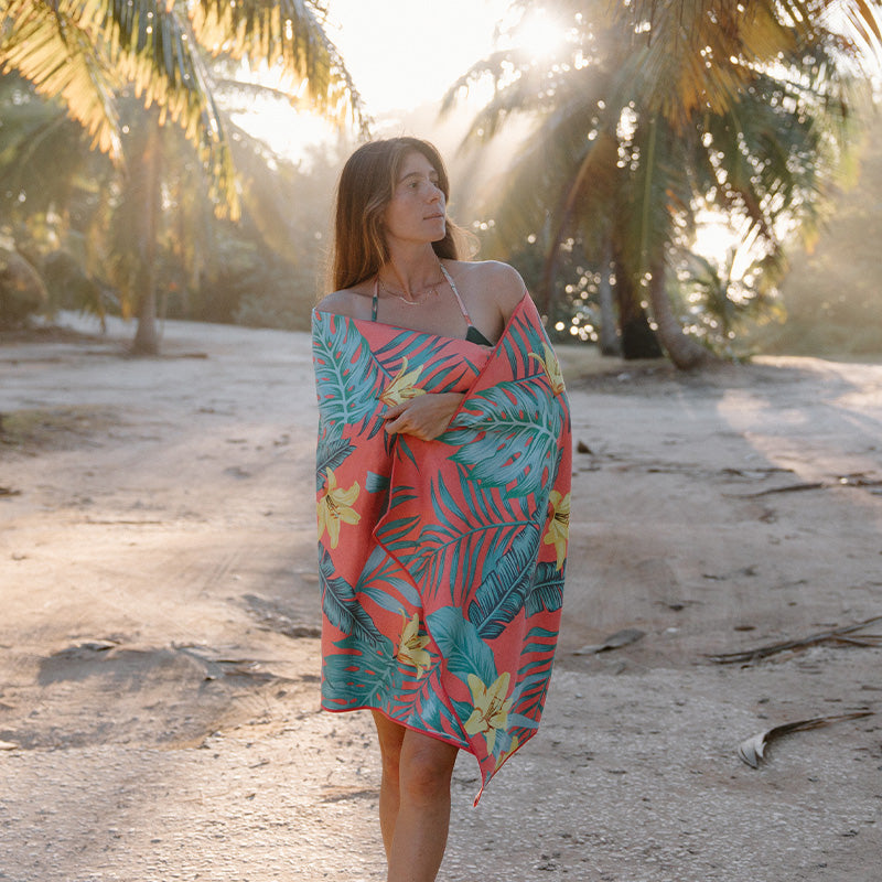 Original Towel: Palms Coral