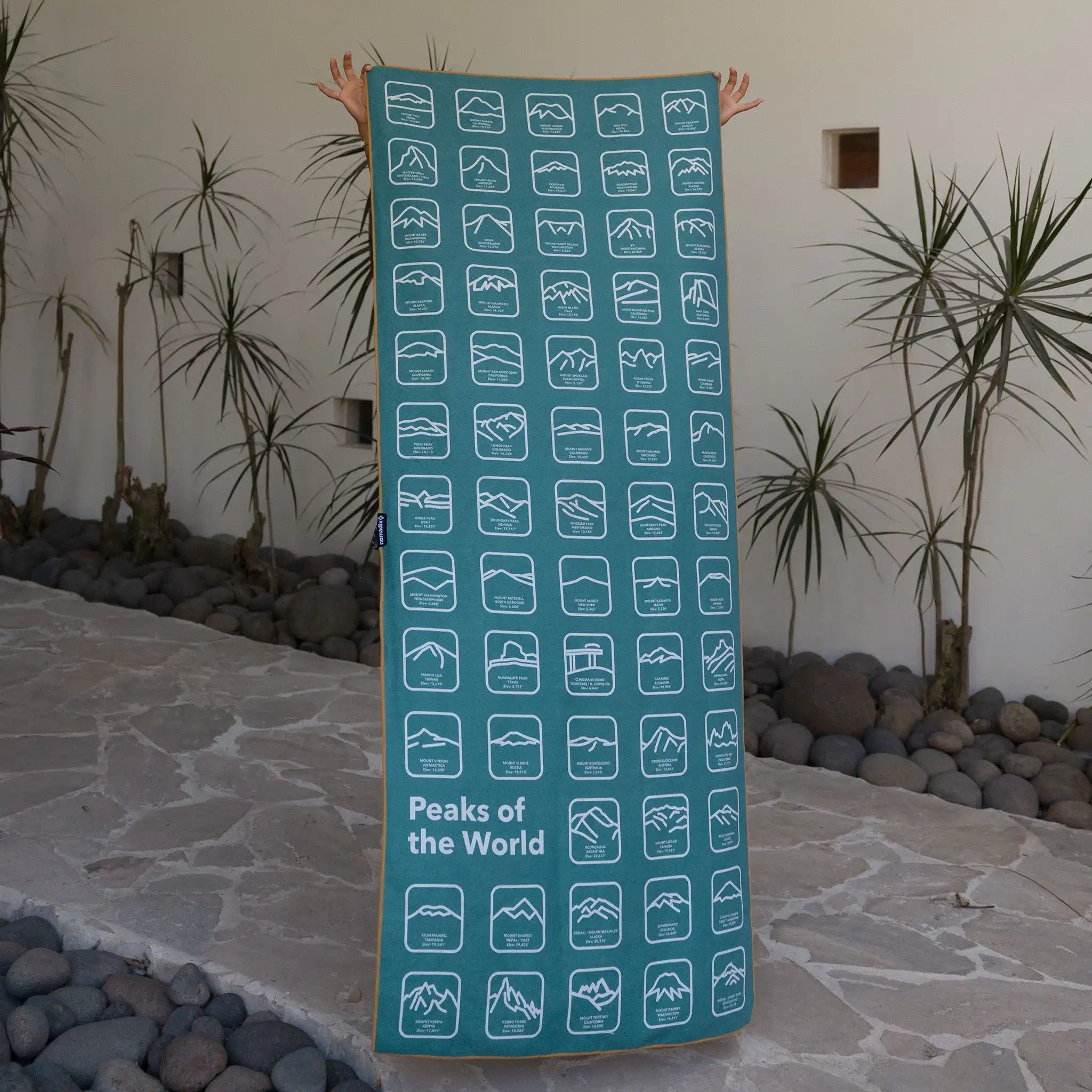 Original Towel: Peaks of the World Teal Ocean – Nomadix