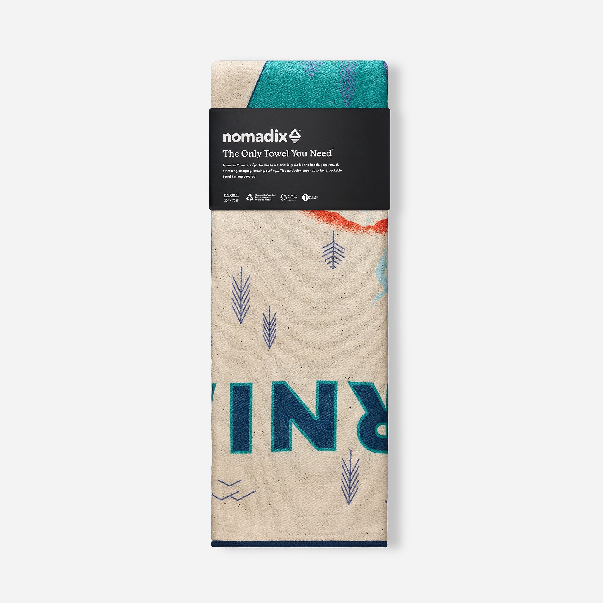 Original Towel: California Map Towel 2 - Nomadix