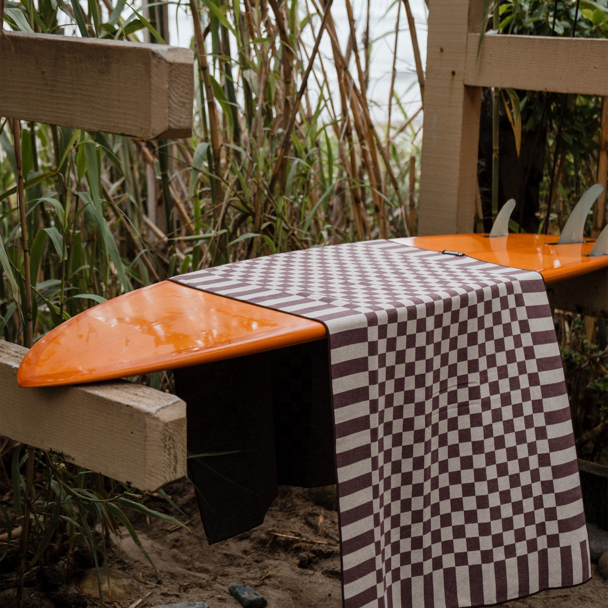 Original Towel: Checked Out Burgundy - Nomadix