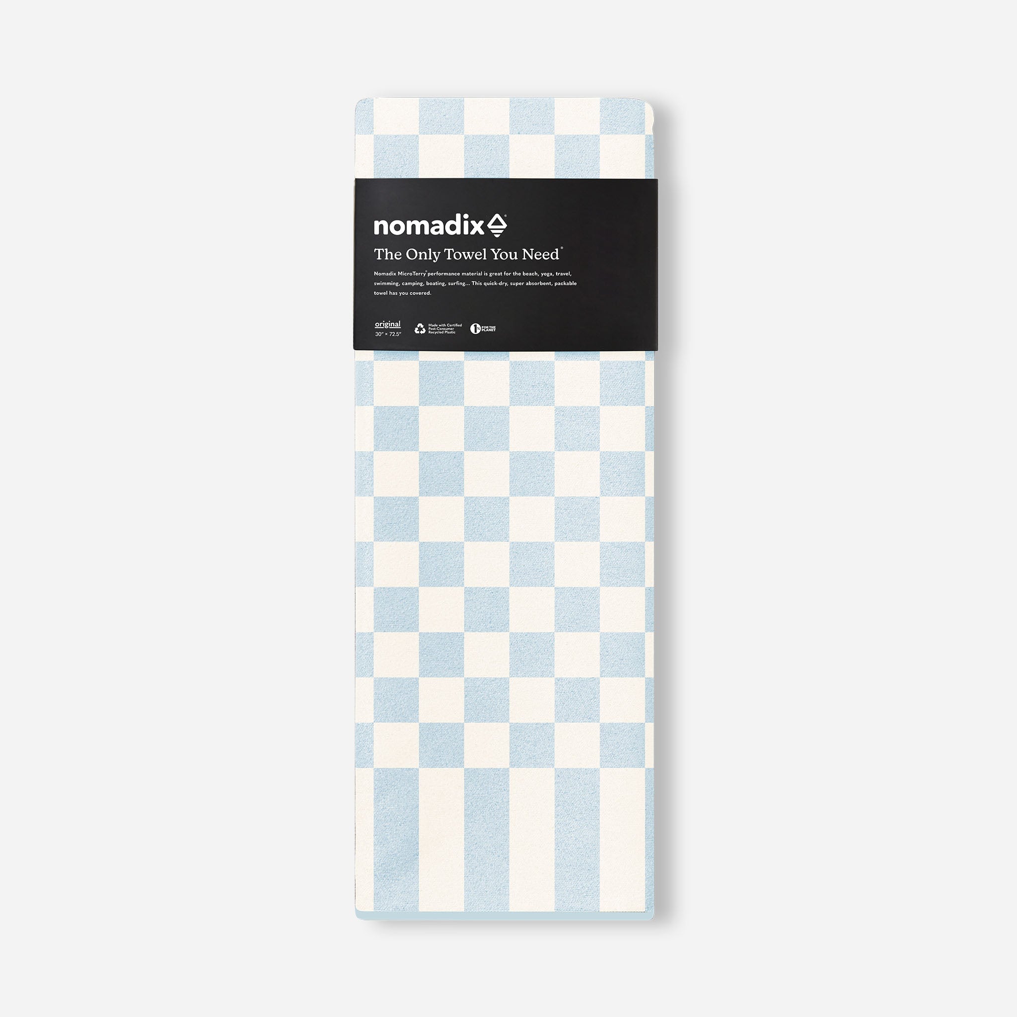 Original Towel: Checked Out Pale Blue Sky - Nomadix