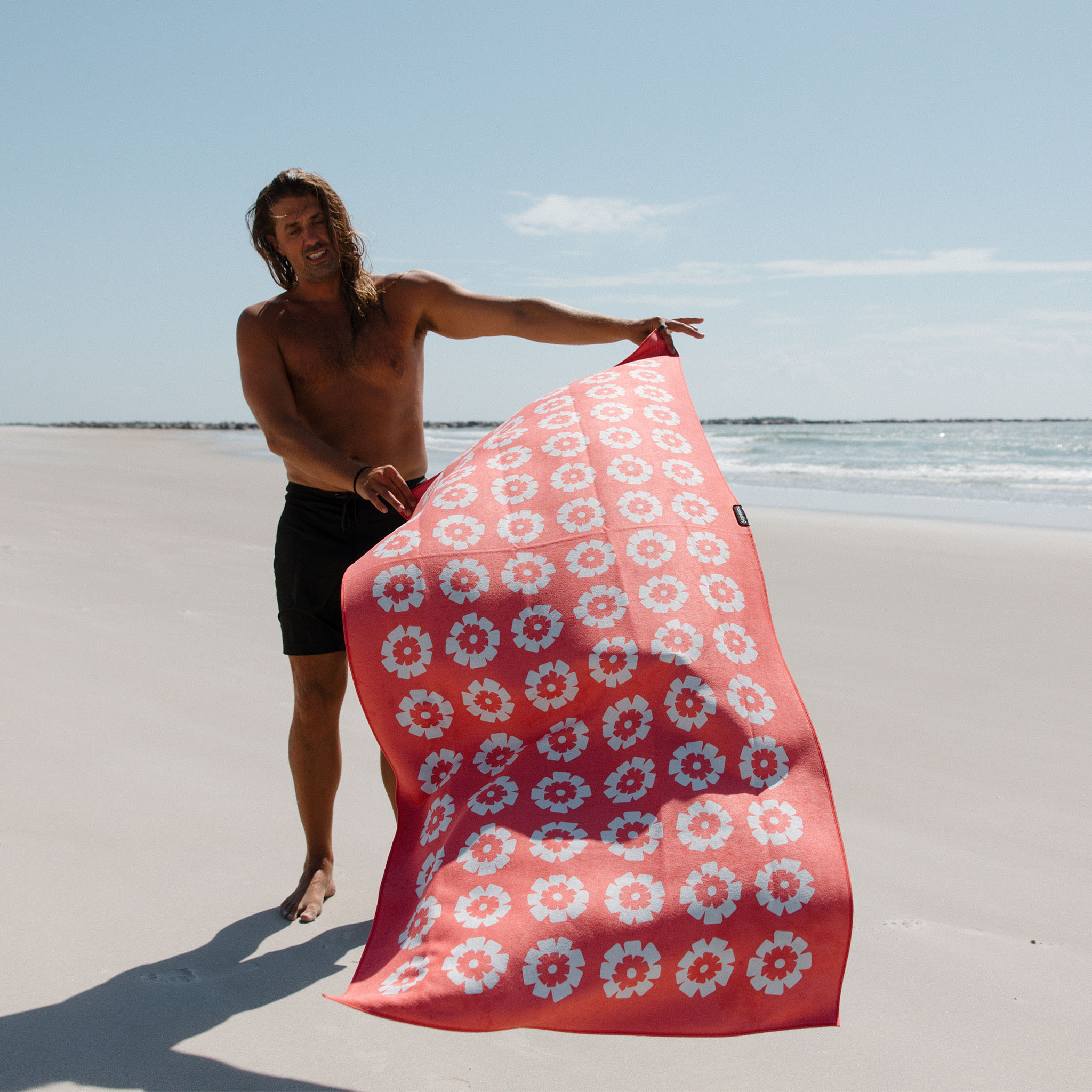 Original Towel: Fresh Flowers Coral - Nomadix