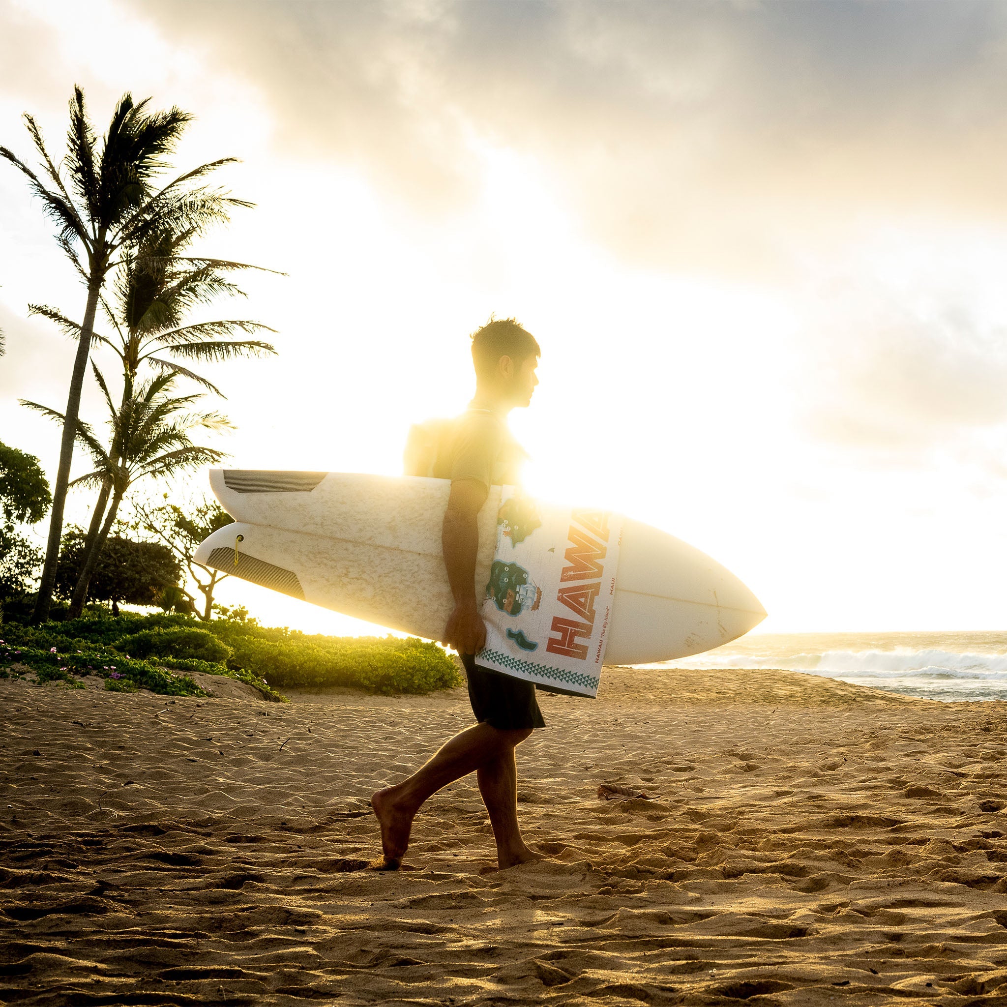 Original Towel: Hawaii Map - Nomadix
