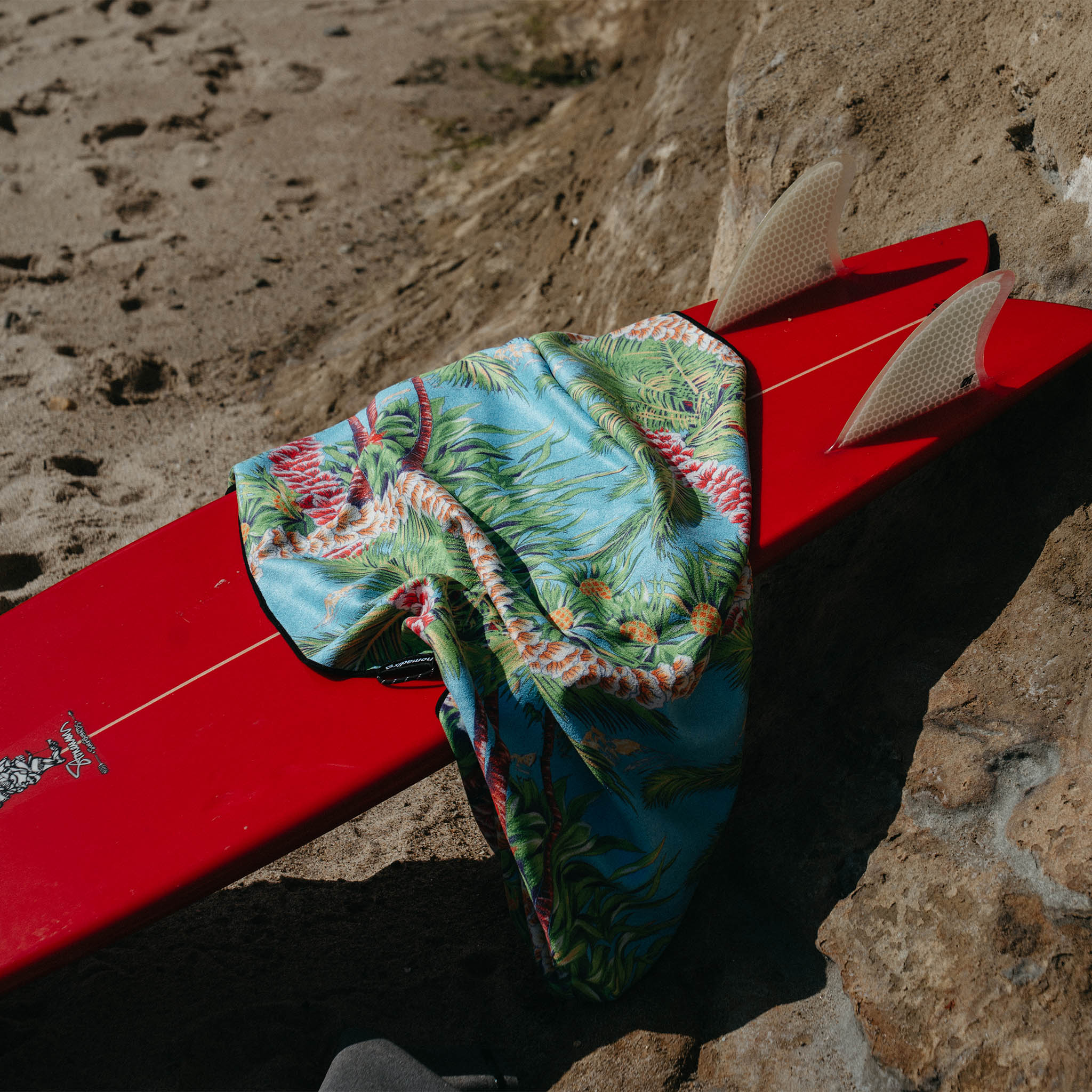 Original Towel: Hoffman Palm Blue - Nomadix