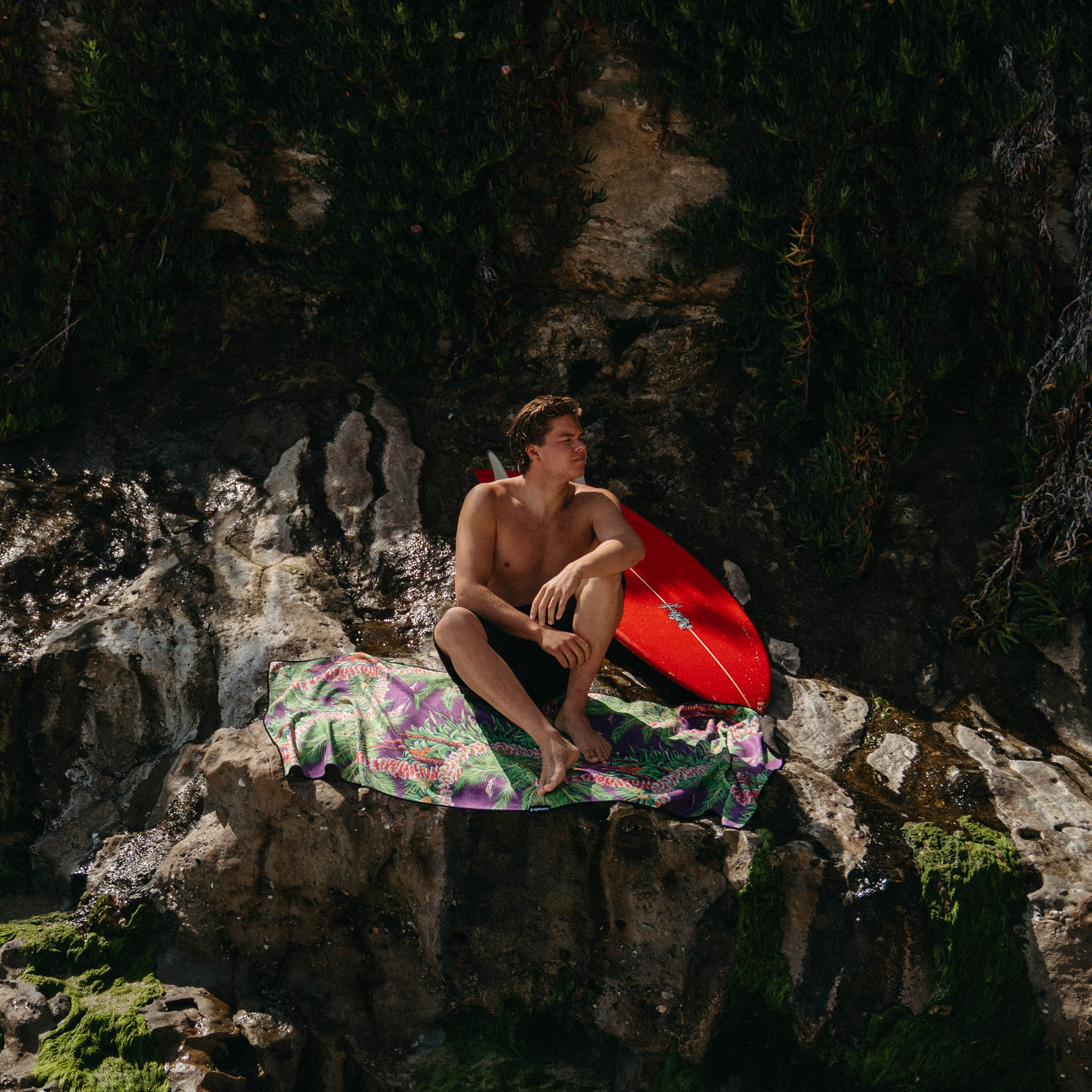 Original Towel: Hoffman Palm Purple - Nomadix