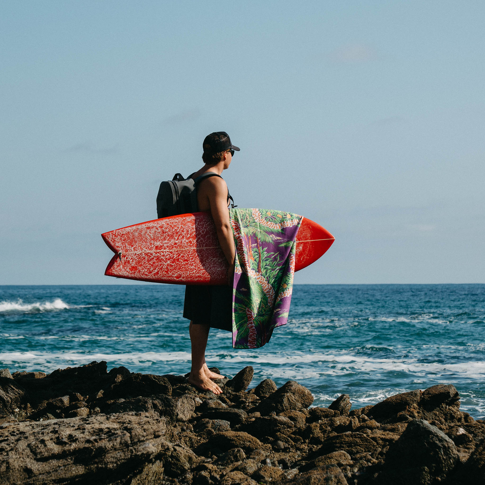 Original Towel: Hoffman Palm Purple - Nomadix