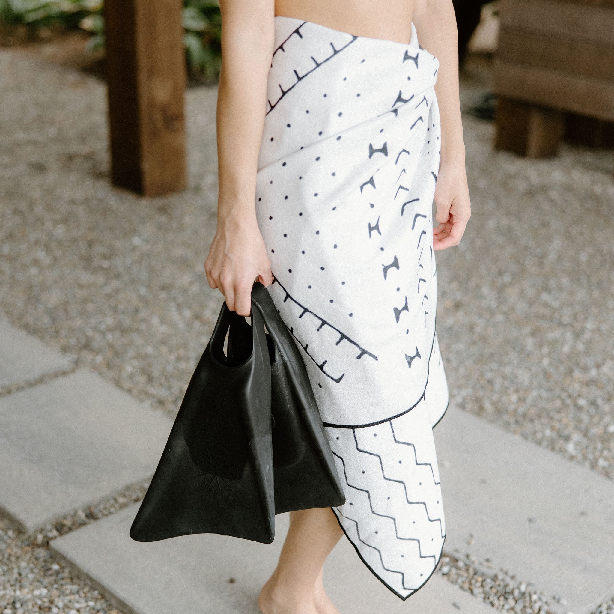 Original Towel: Mud Cloth White - Nomadix