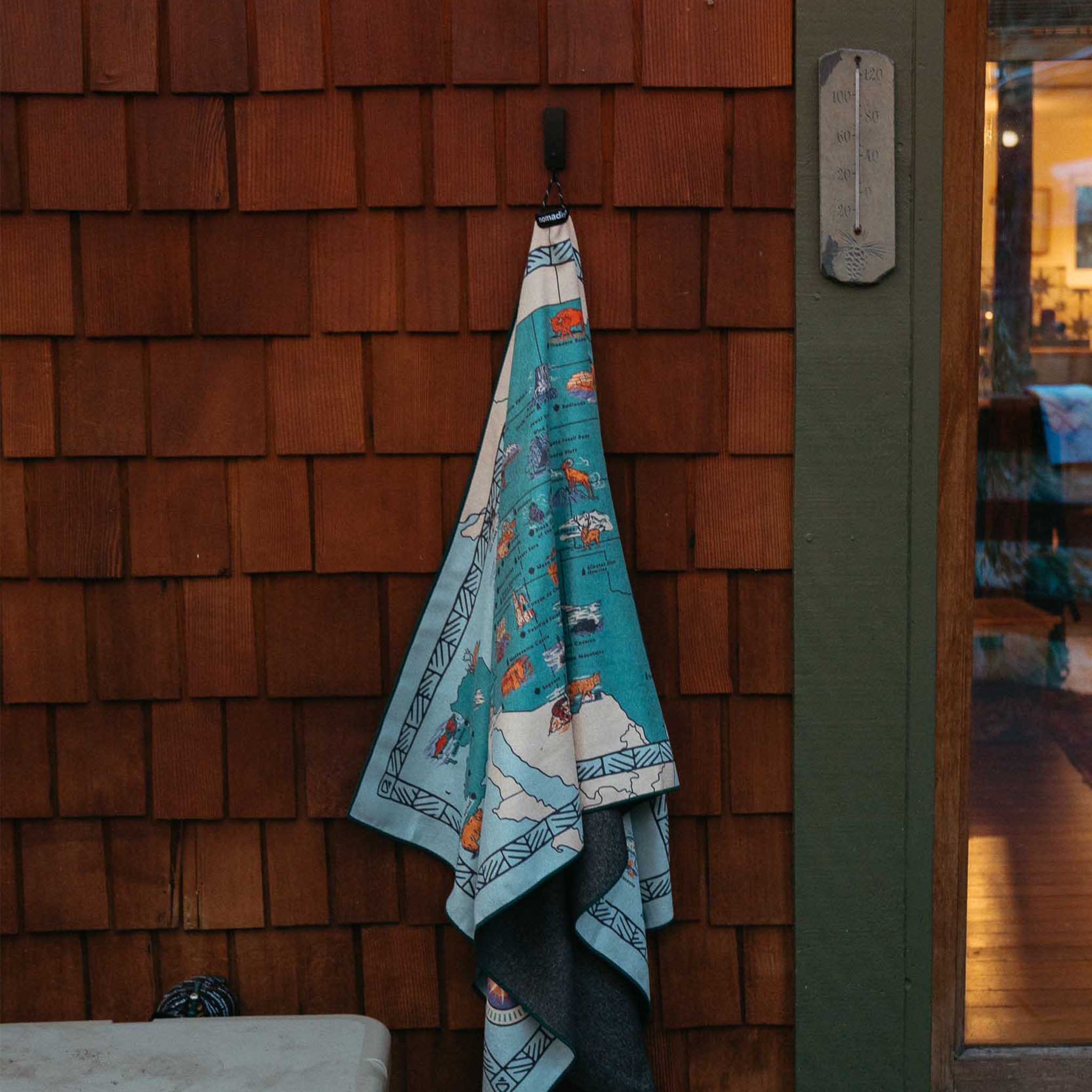 Original Towel: National Parks and Monuments Map - Nomadix