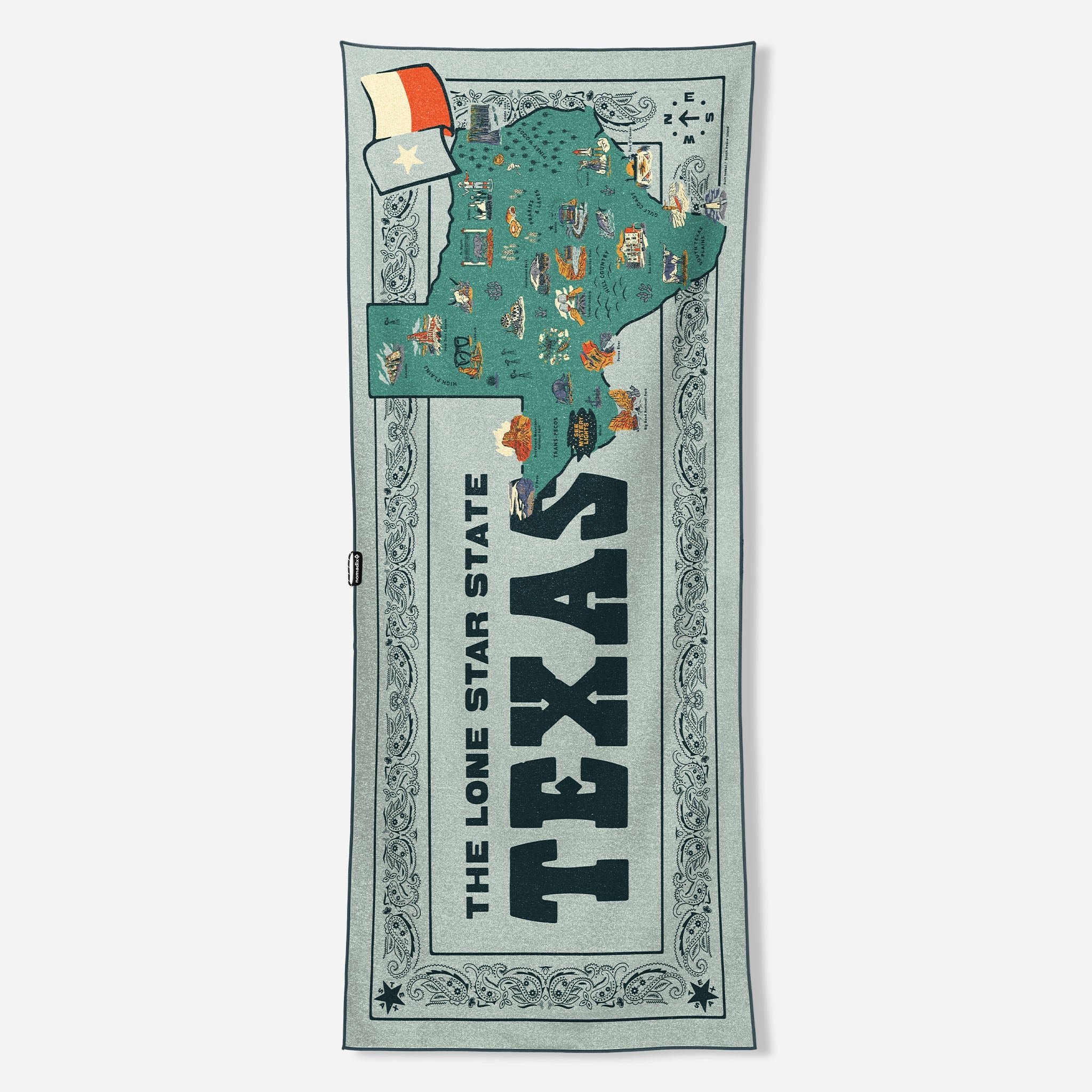 Original Towel: Texas Map - Nomadix
