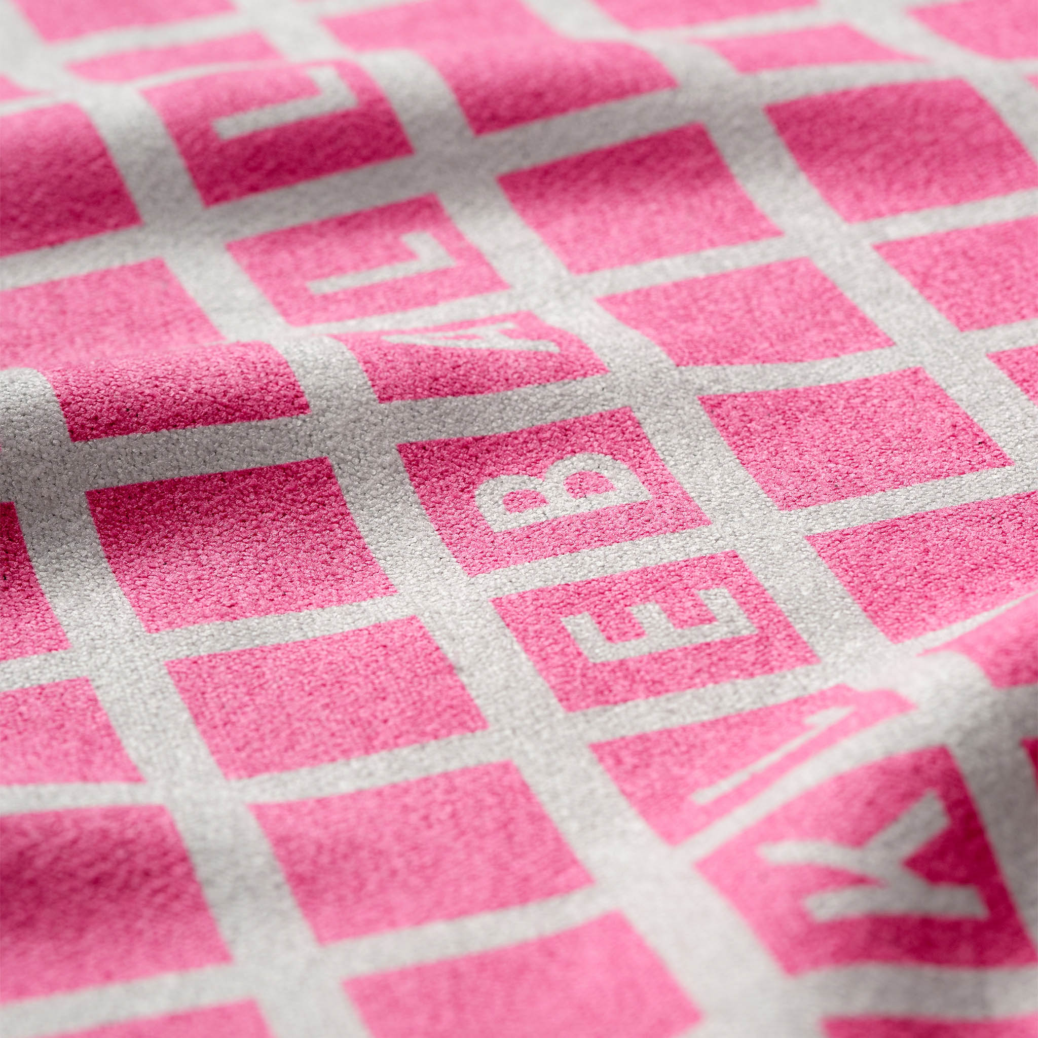 Pickleball Towel: Pickleball Net Pink - Nomadix