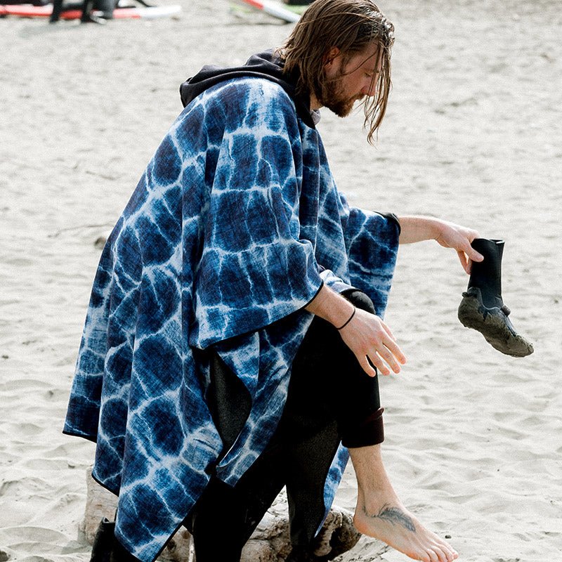 Aqua Blue Poncho Towel | 3-in-1 Hooded Poncho | Nomadix