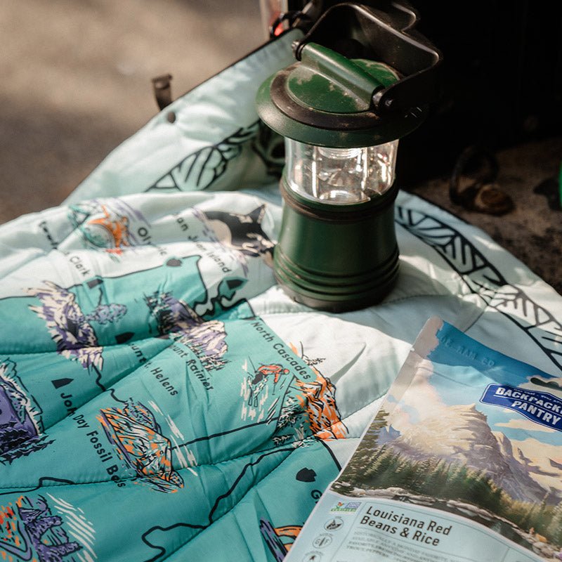 Puffer Blanket: National Parks and Monuments Map - Nomadix