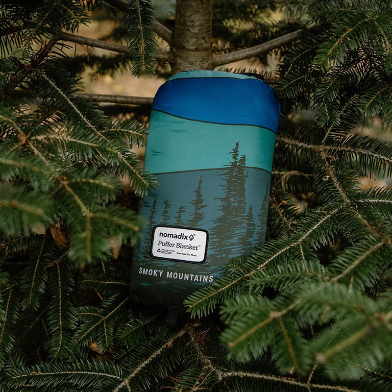 Puffer Blanket: Smoky Mountains National Park - Nomadix