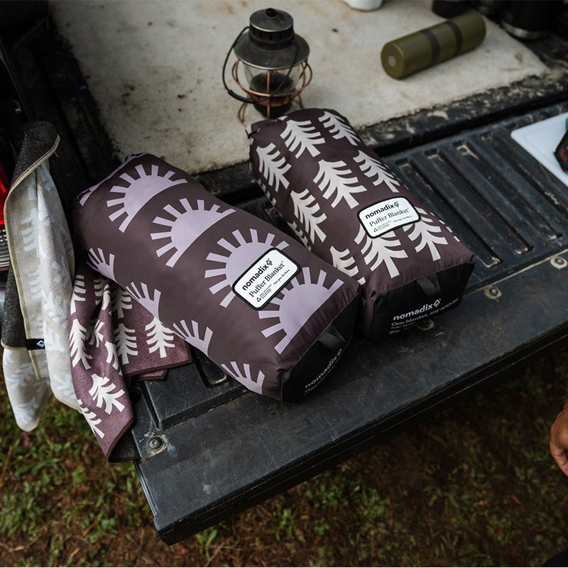 Puffer Blanket: Sunshine Burgundy - Nomadix