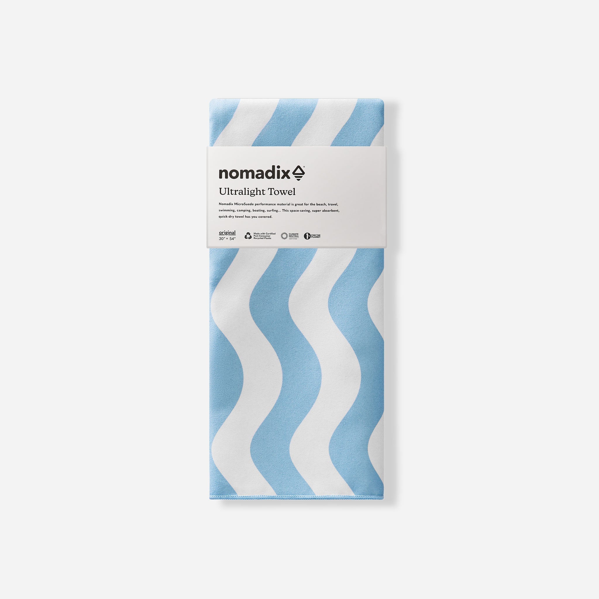 Ultralight Towel: Calm Seas Pale Blue Sky - Nomadix