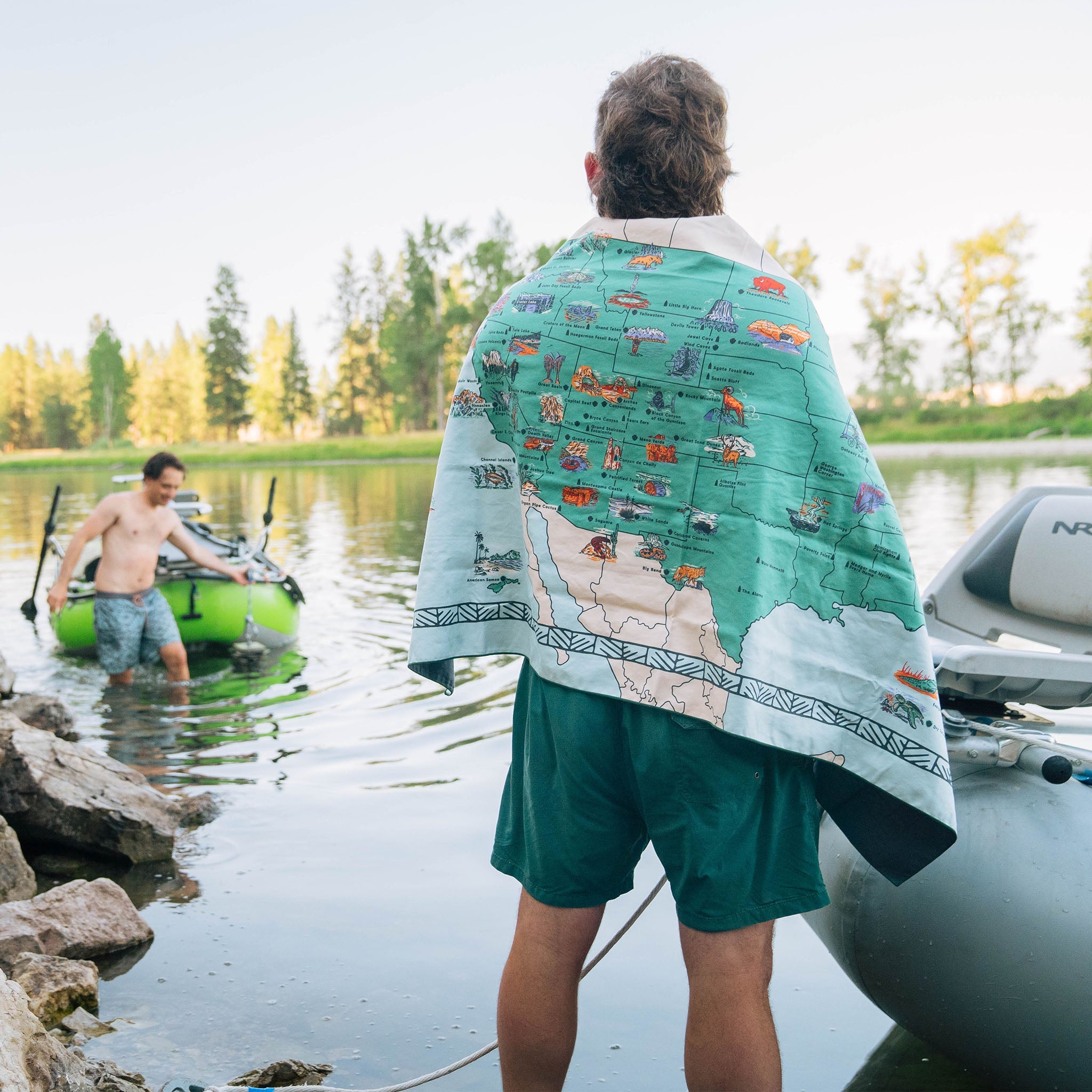 Ultralight Towel: National Parks and Monuments Map - Nomadix