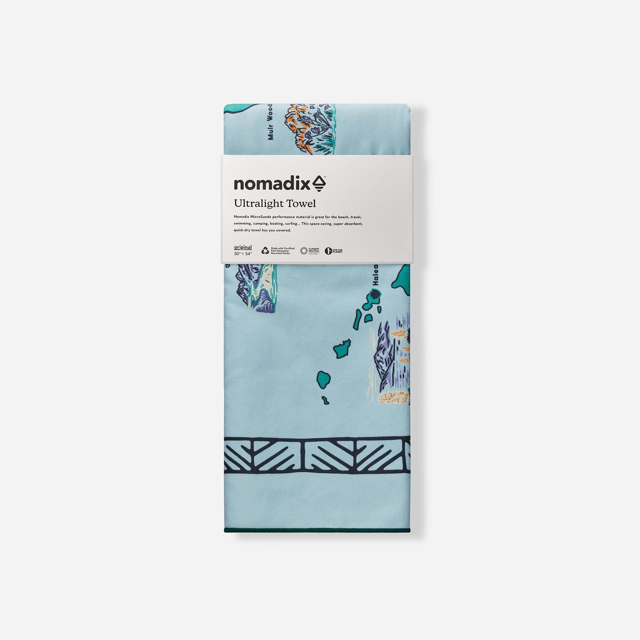 Ultralight Towel: National Parks and Monuments Map - Nomadix