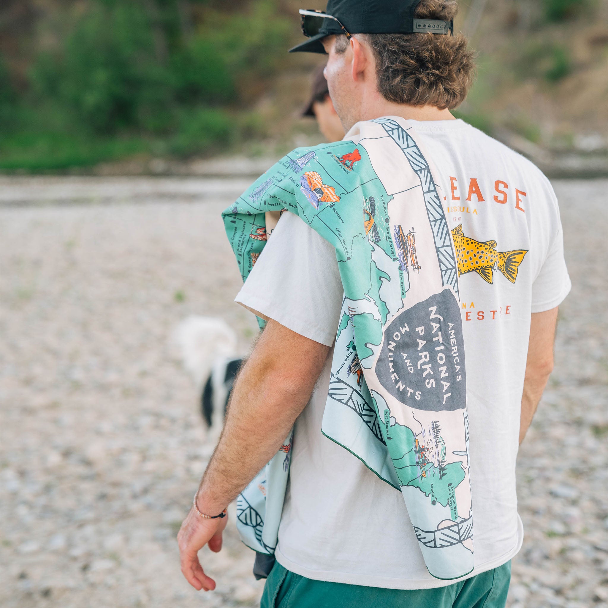 Ultralight Towel: National Parks and Monuments Map - Nomadix