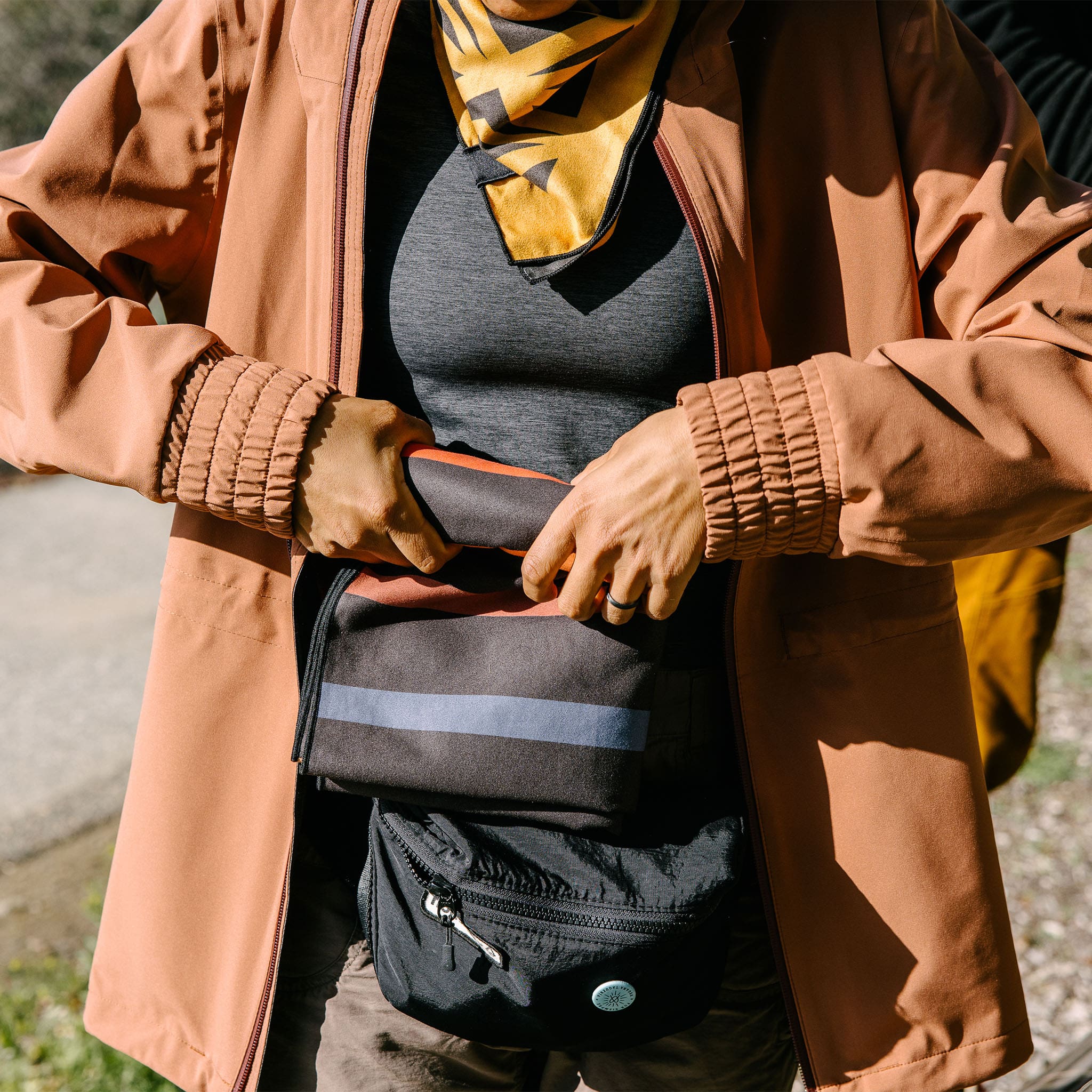 Ultralight Towel: Pinstripes Multi - Nomadix