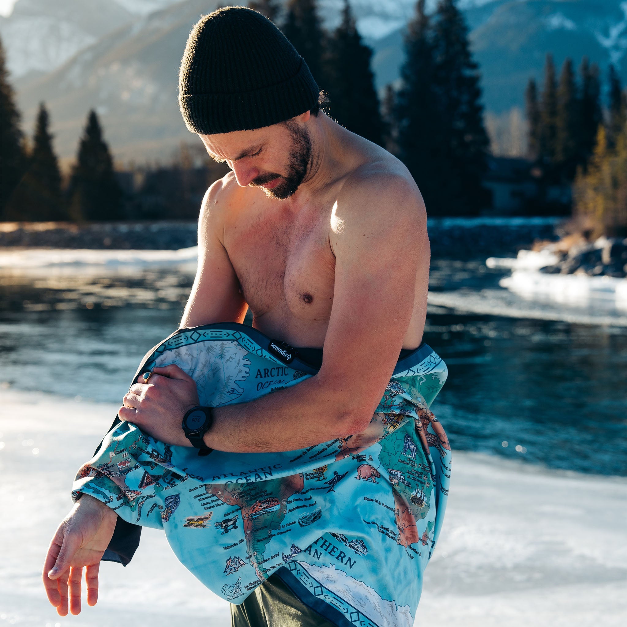 Ultralight Towel: World Map - Nomadix