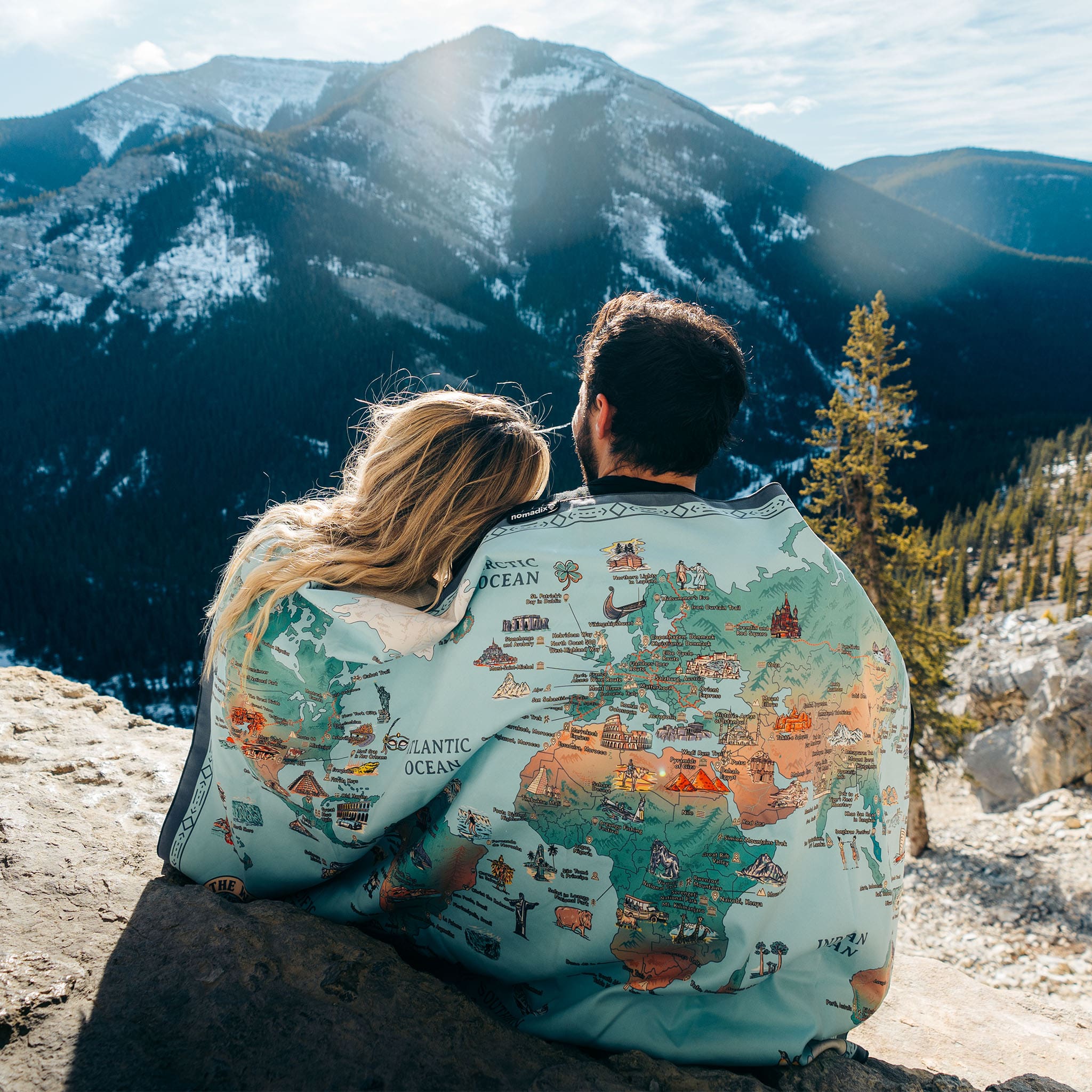 Ultralight Towel: World Map - Nomadix